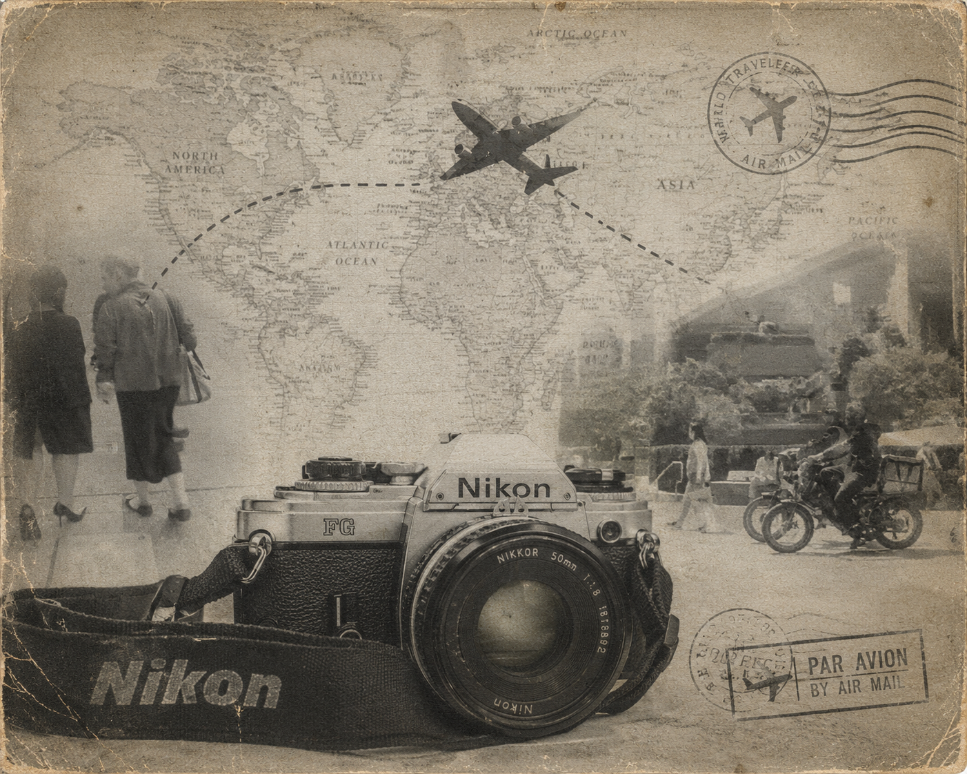 Capture travel memories through street photography.